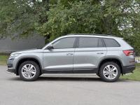Пороги труба d63 (вариант 3) SKODA KODIAQ 2017-