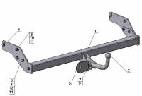 Фаркоп AvtoS для GREATWALL Sailor (2006-2010)