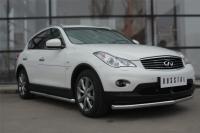 Защита переднего бампера d63 (секции) INFINITI QX 50 2014-2016