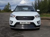 Решетка радиатора 12 мм для Hyundai Creta 2016-