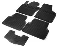 Коврики салона литьевые Rival для Volkswagen Tiguan 5-дв. 2011-2017, резина, с крепежом, с перемычкой, 5 шт., 65805001