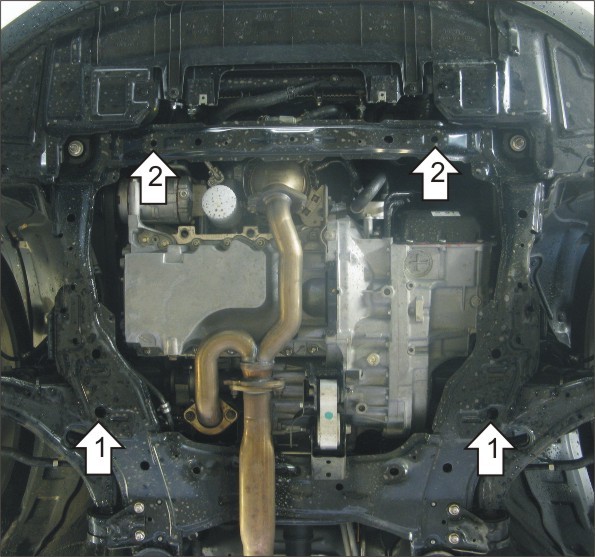 Фото Защита Motodor для картера и кпп Mazda CX-9 (2008-2013)