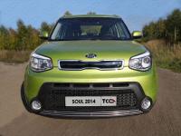 Решетка радиатора нижняя 12 мм для Kia Soul 2014-2016