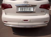 Защита заднего бампера d76 INFINITI QX 56 2010-2014
