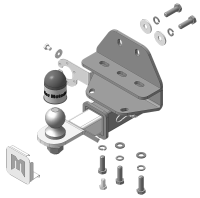 Фаркоп Мотодор быстросъемный на Toyota Land Cruiser 300 2021-