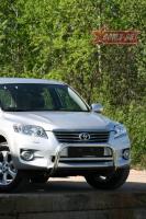 Решётка передняя мини d 60 с перемычкой низкая "Toyota RAV-4" 2010-