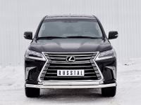 Защита переднего бампера d63 секция-d63 дуга LEXUS LX450d-LX570 2015 (кроме F-Sport)
