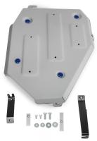 Защита топливного бака Rival для Hyundai Santa Fe 2018-н.в., алюминий 4 мм, с крепежом, 333.2833.1