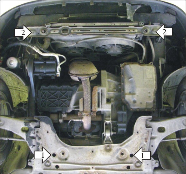 Фото Защита Motodor для картера и КПП Ford Focus (1998-2004)