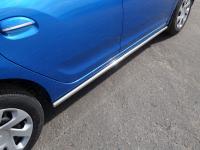 Пороги труба 42,4 мм для Renault Sandero (5S) 2014-2018