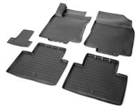 Автомобильные коврики Rival для Nissan X-Trail 5-дв. 2015-2018 2018-н.в., полиуретан, с крепежом, с перемычкой, 5 шт., 14109001