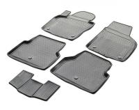 Автомобильные коврики Rival для Volkswagen Tiguan 5-дв. 2011-2017, полиуретан, с крепежом, с перемычкой, 5 шт., 15805001