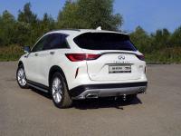Защита задняя (уголки) 42,4 мм для Infiniti QX 50 2018-