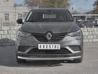 Защита переднего бампера d63 секции  RENAULT ARKANA 2019-
