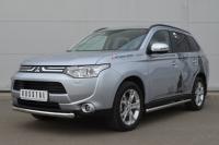 Пороги труба d63 (вариант 3) MITSUBISHI Outlander 2012-2014