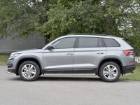 Пороги труба d63 (вариант 1) SKODA KODIAQ 2017-