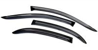 Дефлекторы боковых окон Chevrolet Lacetti (Шевроле Лачети) Хэтчбек (2004-) (темный) 4дв