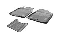 Коврики салона литьевые Rival для Volkswagen Multivan T5 (2 места) передний ряд, 2009-2015