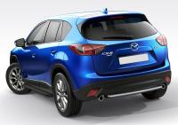 Пороги алюминиевые Rival "Black" для Mazda CX-5 2011-2015-2017
