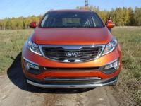 Решетка радиатора 16 мм для Kia Sportage 2010-2016