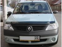 Дефлектор капота Renault Logan (Рено Логан) / Largus Wg (2005-) (темн.)