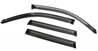 Дефлекторы боковых окон Nissan X-Trail (Ниссан Икстрейл) (2007-2014) (4дв) (темный)