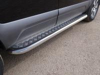 Пороги с площадкой 60,3 мм для Kia Mohave 2017-