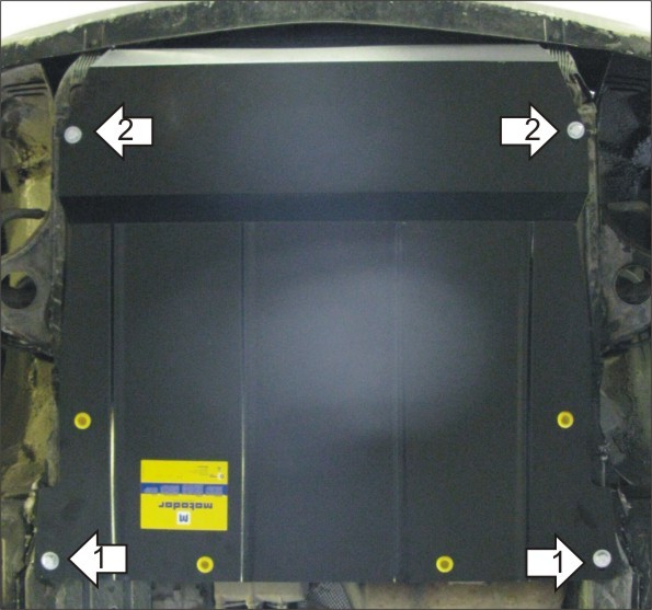 Фото Защита Motodor для картера и кпп Mercedes-Benz A (W168) (1997-2004)