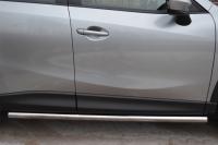 Защита порогов d63 (вариант 3) MAZDA CX-5 2011-2016