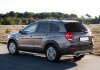 Пороги алюминиевые Rival "Premium" для Chevrolet Captiva 2011-2013-2015