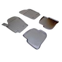 Автомобильные коврики Норпласт для Volkswagen Polo Седан(2010-2015 / 2015-) (без перемычки), полиуретановые