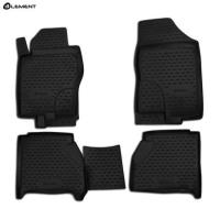 Автомобильные коврики element в салон NISSAN Navara 2010-2015 (рест.) 4 шт. с ниш.зад. сид.(полиуретан)