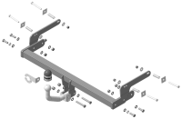 Фаркоп Мотодор для Renault Sandero II (2013-2022)