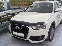 Дефлектор капота Audi (Ауди) Q3 (2011-) (темн.)