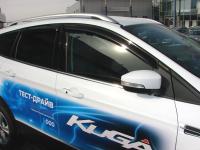 Дефлекторы боковых окон Ford Kuga (2013-) (темный) (4дв)