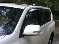 Дефлекторы боковых окон Toyota LC Prado 150 (2009-) (4шт) (темный)/Lexus GX