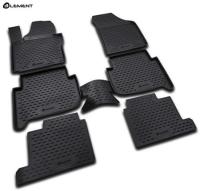 Автомобильные коврики element в салон VW Touran 2003-2015 7 мест. 6 шт. (полиуретан)