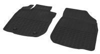 Коврики салона передние литьевые Rival для Lada Largus фургон (2 места) 2012-н.в., резина, с крепежом, 2 шт., 66003001