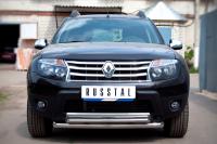 Защита переднего бампера d63/42 (дуга) RENAULT Duster 4x4 2011-2014
