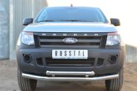 Защита переднего бампера d76 (секции) d63 (дуга) FORD RANGER 2011-