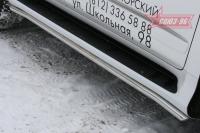 Защита штатных порогов d 42 (компл 2шт) "Lexus GX 460"
