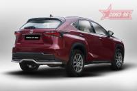 Защита задняя d42,Lexus NX 2014- ( одна выхлопная труба )