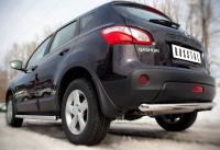 Защита заднего бампера d63 (дуга) NISSAN Qashqai 2010-2013