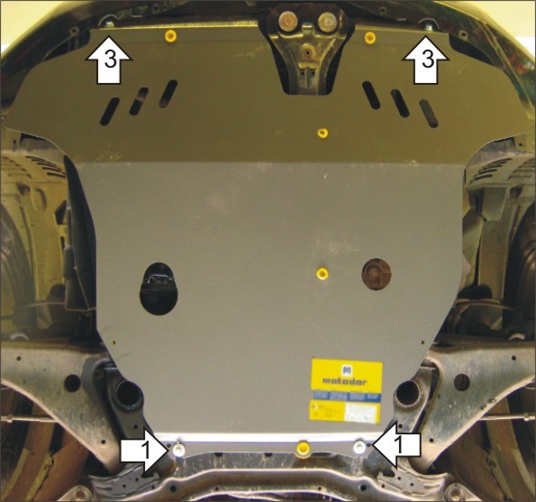 Фото Защита Motodor для картера и кпп Mitsubishi Endeavor (акпп) (2003 по наст.)