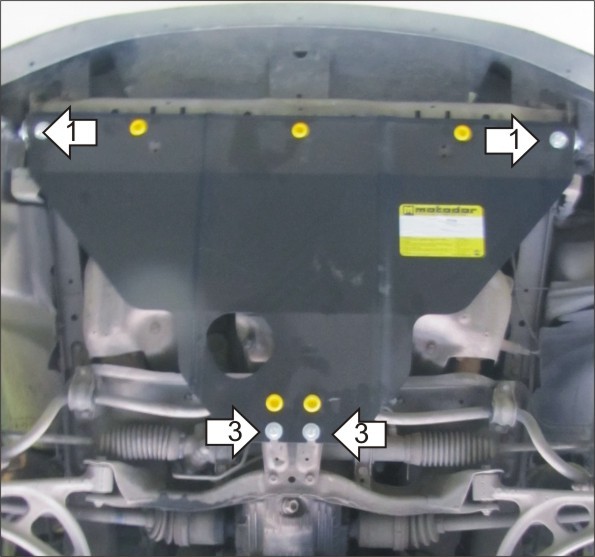 Фото Защита Motodor для картера Subaru Legacy (акпп) (1999-2003)