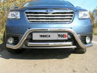 Защита передняя (центральная) Ø60 для Subaru Tribeca 2008-2014