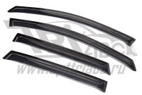 Дефлекторы боковых окон Volkswagen Polo Хэтчбек (4дв) (2009-)(темн)