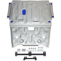 Защита картера и КПП Rival для Mercedes-Benz CLA-class 2013-н.в., алюминий 4 мм, с крепежом, 333.3906.1