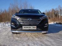 Решетка радиатора 12 мм для Hyundai Tucson 2015-2018