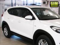 Дефлекторы боковых окон Hyundai Tucson (2015-) (4шт.) (темн.)